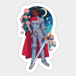 Caped knight Sticker